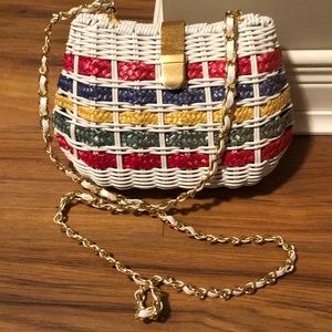 Vintage 80s Benchmade Leatherworks Basket Purse